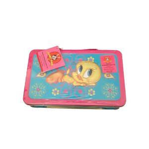Collectible Looney Tunes Tweety Bird Metal Tin Lunch Box Vintage BRAND NEW SEALE